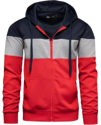Bluza męska na zamek z kapturem Recea