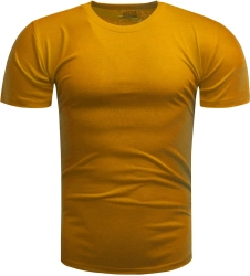 Koszulka męska t-shirt gładki musztardowy Recea 