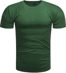 Koszulka męska t-shirt gładki zielony Recea