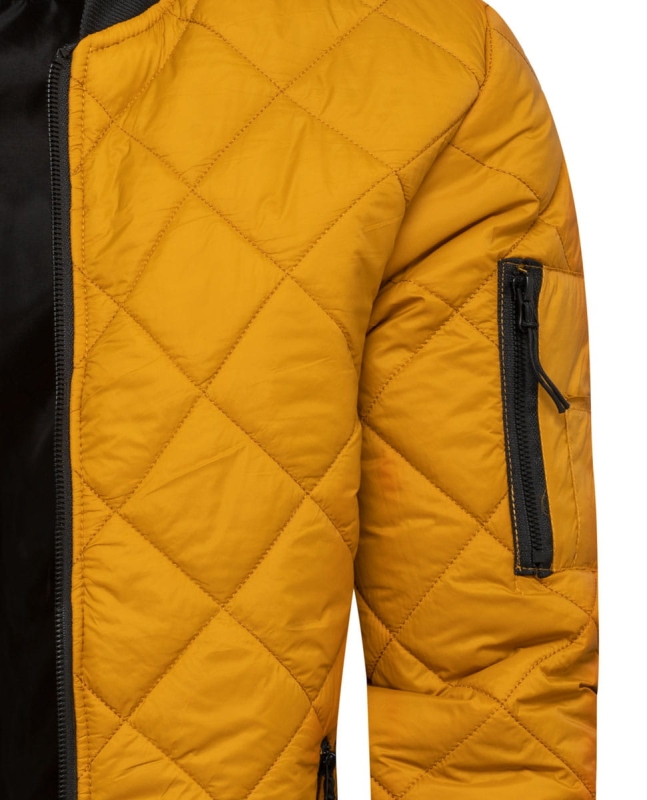 Kurtka męska przejściowa musztardowa Recea - 2419