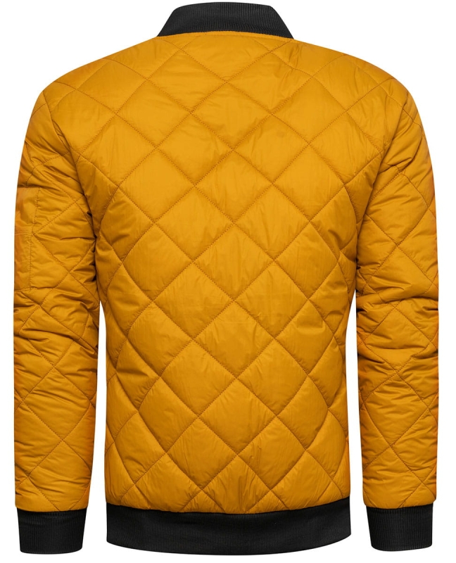 Kurtka męska przejściowa musztardowa Recea - 2419