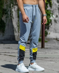  Spodnie męskie joggery szare Recea