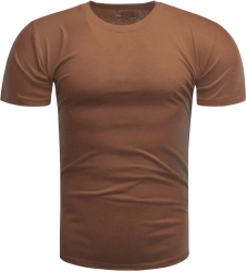Koszulka męska t-shirt gładki camel Recea 