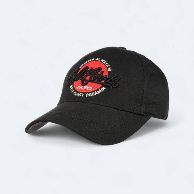Czapka z daszkiem z emblematem czarna Recea - 2898