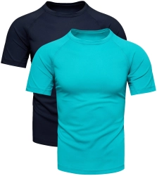 Dwupak męski t-shirt granatowy i niebieski Recea