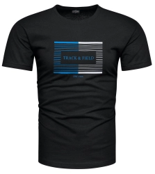Koszulka męska t-shirt z nadrukiem czarny Recea