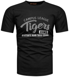 Koszulka męska t-shirt z nadrukiem czarny Recea