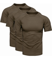 3-pak męski t-shirt khaki Recea