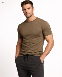 T-shirt premium 190g bawełniany khaki Recea