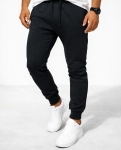 Spodnie męskie dresowe czarne Recea