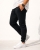 Spodnie męskie dresowe czarne Recea-2145