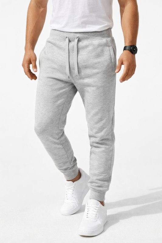 Spodnie męskie dresowe szare Recea-2161