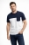 Koszulka męska t-shirt biało-granatowy z kieszonką Recea - 3135