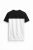 Koszulka męska t-shirt biało-czarna z kieszonką Recea  - 3136