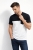 Koszulka męska t-shirt biało-czarna z kieszonką Recea  - 3136
