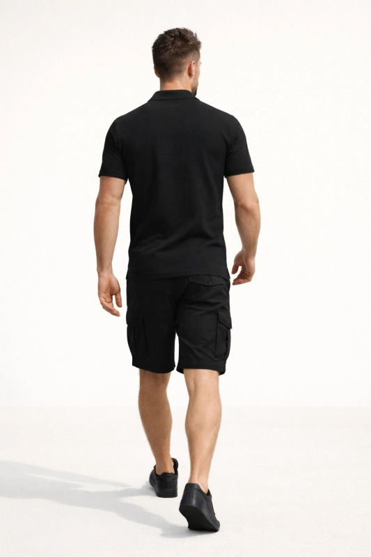 Koszulka polo męska w pasy Recea - 2580