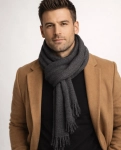 Szalik męski grafitowy Recea 