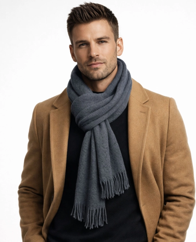 Szalik męski granatowy Recea - 3142