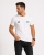 T-shirt męski z printem biały Recea - 3158
