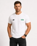 T-shirt męski z printem biały Recea