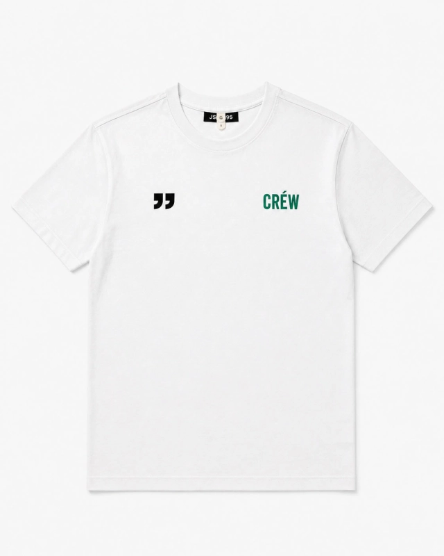 T-shirt męski z printem biały Recea - 3158