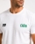 T-shirt męski z printem biały Recea - 3158