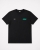 T-shirt męski czarny z nadrukiem Recea - 3159