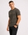 T-shirt męski z nadrukiem bawełniany khaki Recea - 3174
