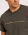 T-shirt męski z nadrukiem bawełniany khaki Recea - 3174