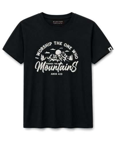 T-shirt męski z nadrukiem bawełniany czarny Recea - 3178