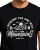 T-shirt męski z nadrukiem bawełniany czarny Recea - 3178