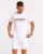 T-shirt męski z nadrukiem bawełniany biały Recea - 3180