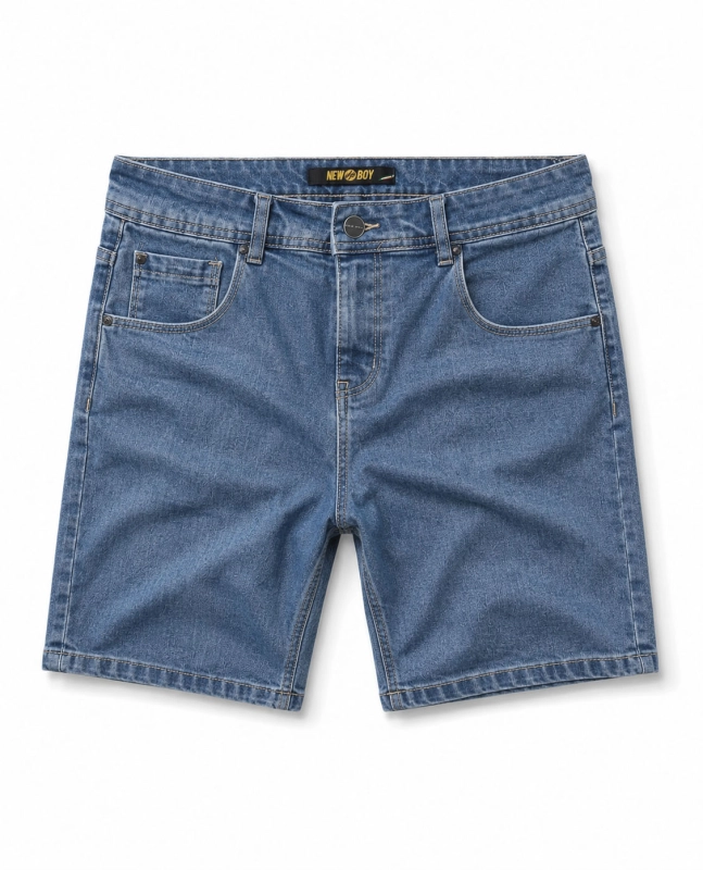 Krótkie męskie spodenki jeansowe denim Recea - 2741