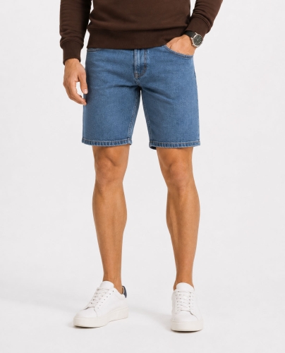 Krótkie męskie spodenki jeansowe denim Recea - 2741