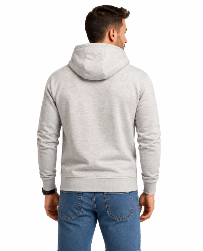 Bluza męska szara z kapturem Recea-2132