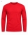 Koszulka męska longsleeve gładki czerwony Recea - 3228