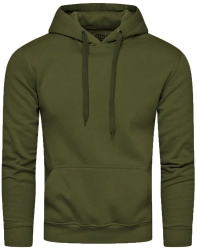 Bluza męska z kapturem khaki Recea