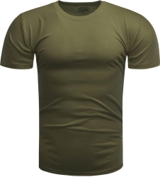 Koszulka męska t-shirt gładki zielony Recea